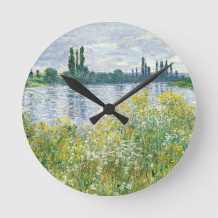 Horloge Ronde Banques de Claude Monet de la Seine, Vetheuil,