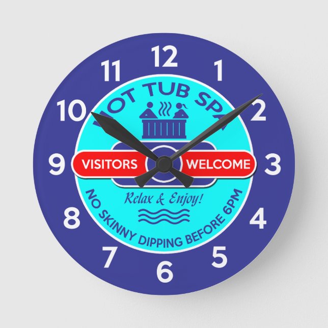 Horloge Ronde Baquet d'eau chaude (Recto)