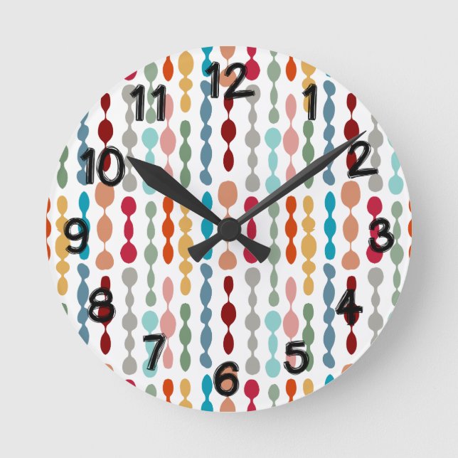 Horloge Ronde Barbes décoratives (Recto)