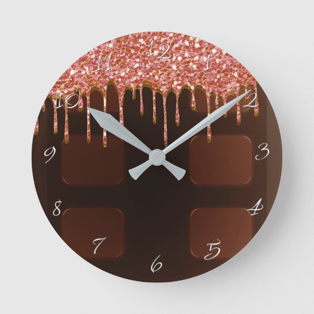 Horloge Ronde Barre de chocolat (Recto)