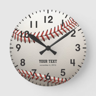 Horloge Ronde Base-ball