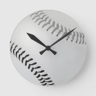 Horloge Ronde Base-ball Fan-tastic_Color Laces_gy_bk
