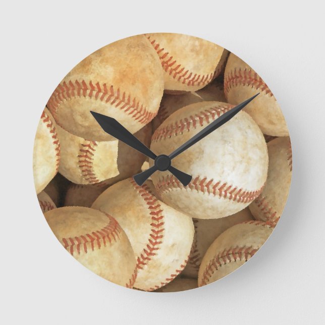 Horloge Ronde Baseball (Recto)