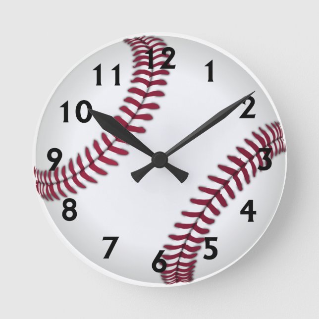 Horloge Ronde Baseball (Recto)