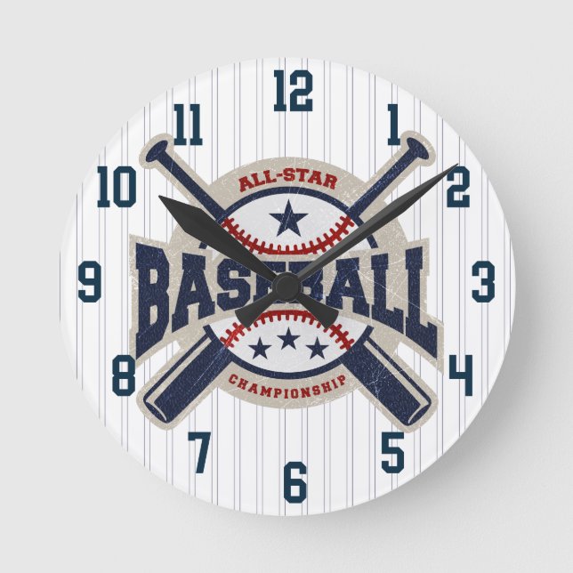 Horloge Ronde Baseball All Star Team Sport Sports (Recto)