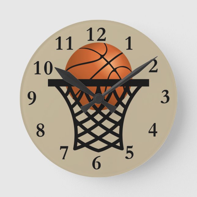 Horloge Ronde Basket-ball goop (Recto)