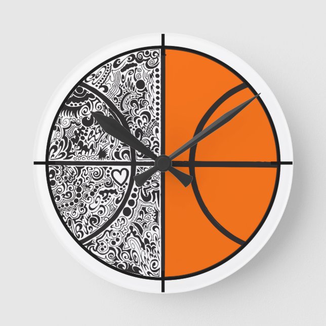 Horloge Ronde Basketball Chip (Recto)