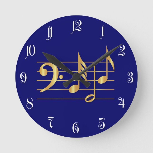 Horloge Ronde Bass clef (Recto)