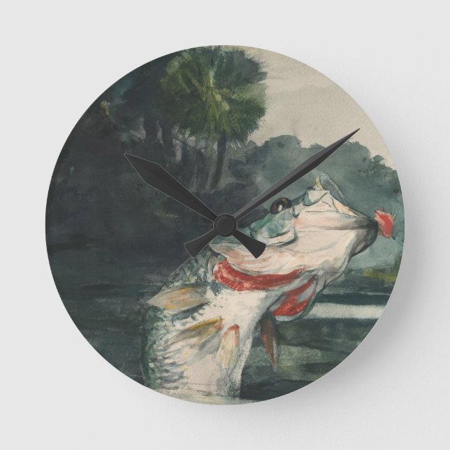 Horloge Ronde Basse noire (Recto)