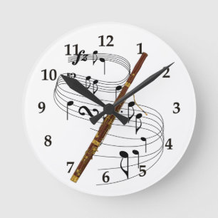 Horloge Ronde Bassoon Wall