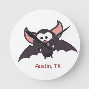 Horloge Ronde Bat - Austin, Texas