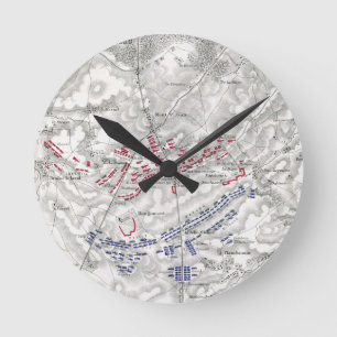 Horloge Ronde Bataille de Waterloo, 18 juin 1815, feuille 1 (eng