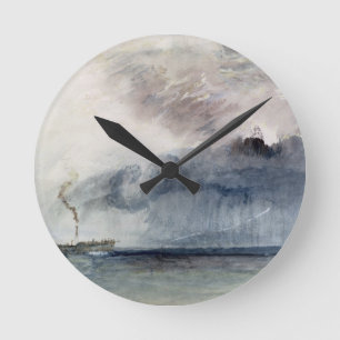 Horloge Ronde Bateau à vapeur de Joseph Mallord William Turner