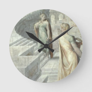 Horloge Ronde Bathsheba rendant visite à David, c.1553
