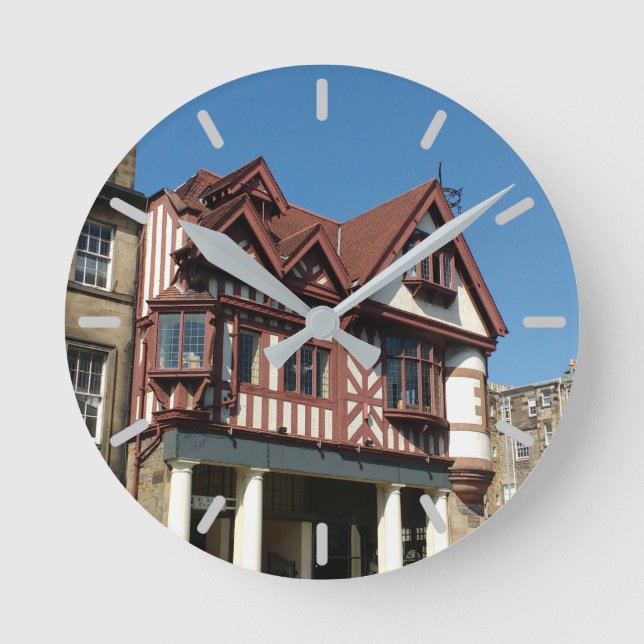 Horloge Ronde Bâtiment en chêne Tudor, Edimbourg, Ecosse (Recto)