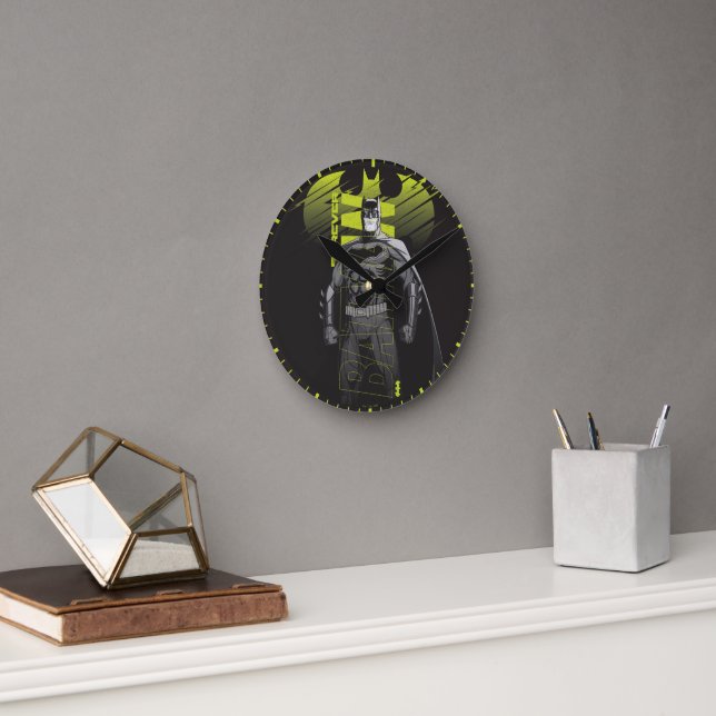 Horloge Ronde Batman Power Up Caractère Art (Bureau)