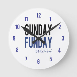 Horloge Ronde Beachin de Sunday