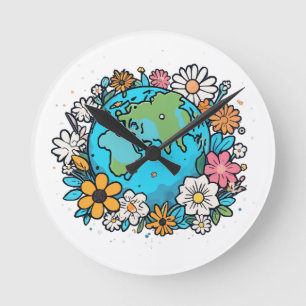 Horloge Ronde Beauté de la Terre