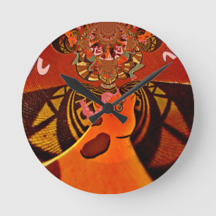 Horloge Ronde Beautiful Amazing Giraffe love safari