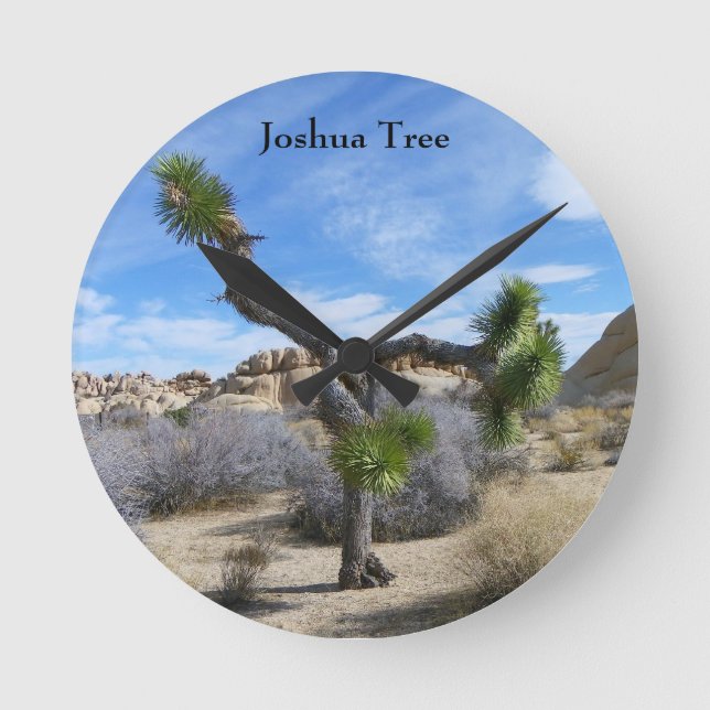 Horloge Ronde Beautiful Joshua Tree Clock ! (Recto)