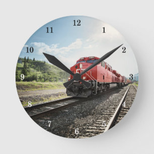 Horloge Ronde Beautiful Train Wall Clock