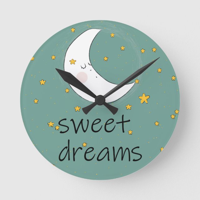 HORLOGE RONDE BEAUTIFUL WALL CLOCK SWEET DREAMS (Recto)