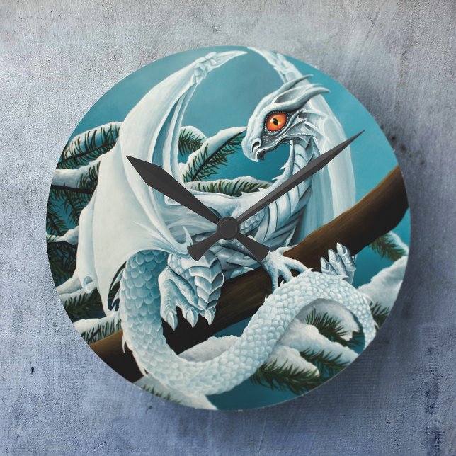 Horloge Ronde Bébé Ice Dragon (Créateur téléchargé)