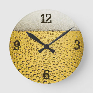 Horloge Ronde Beer Glass