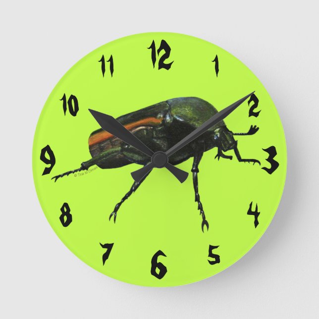 Horloge Ronde Beetle Bug Acrylic Wall Clock (Recto)
