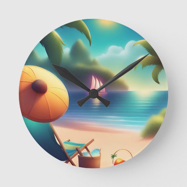 Horloge Ronde belle plage (Recto)