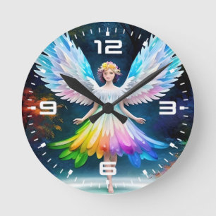 Horloge Ronde Belles ailes Angel Art-35444