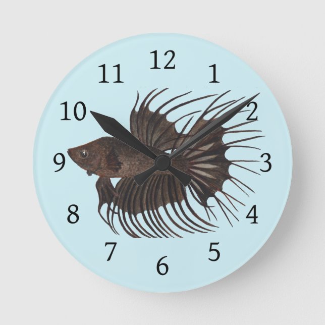 Horloge ronde Betta Fish (Recto)