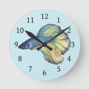 Horloge Ronde Betta fish