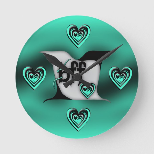Horloge Ronde bff ~ tourterelles (Recto)