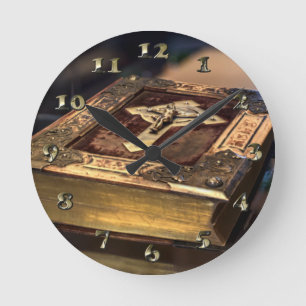 Horloge Ronde Bible chrétienne antique