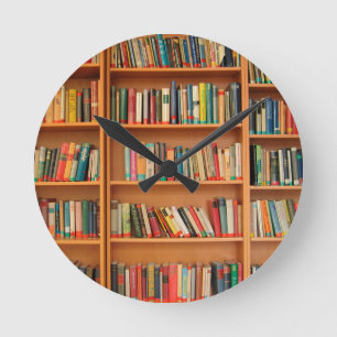 Horloge Ronde Bibliothèque Livres Librairie Vêtements de livres 