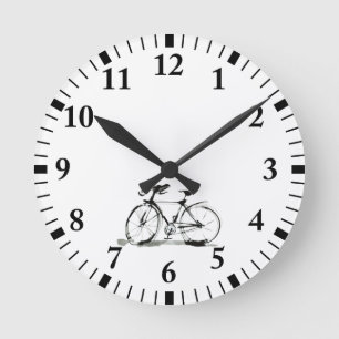 Horloge Ronde Bicyclette
