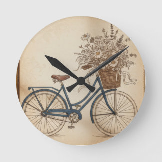 Horloge Ronde bicyclette vintage