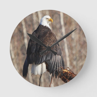 Horloge Ronde Bientôt Eagle Wall Clock