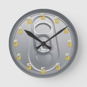 Horloge Ronde Bière 5 heures