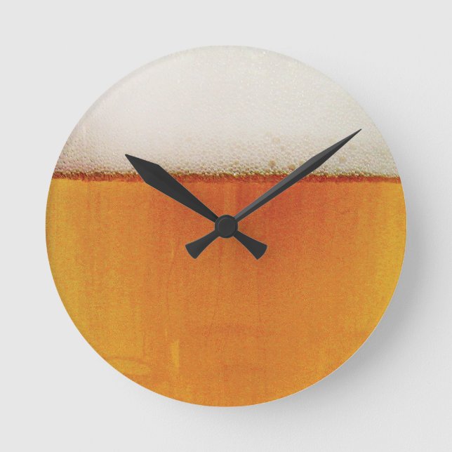 Horloge Ronde bière d'amusement (Recto)