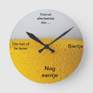 Horloge Ronde Bières Klok