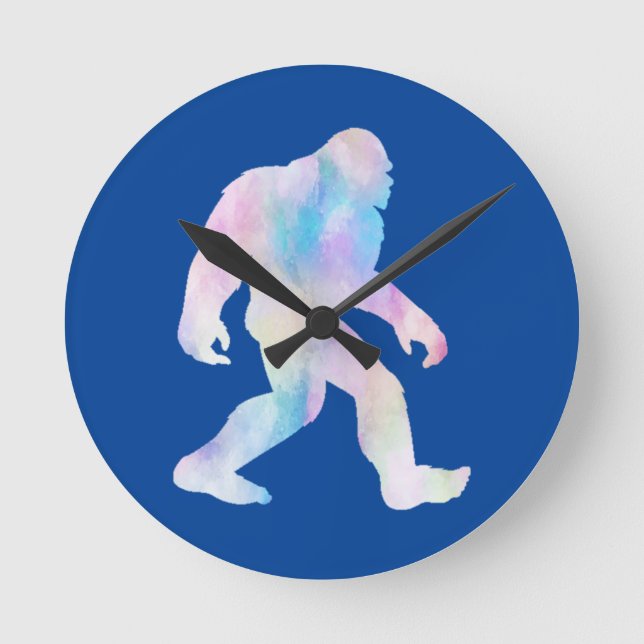 Horloge Ronde Bigfoot Aquarelle       (Recto)
