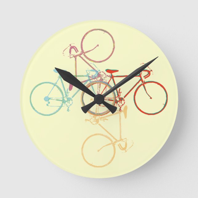 Horloge Ronde bike - cyclines (Recto)