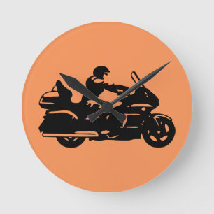 Horloge Ronde biker motorcycle moto goldwing