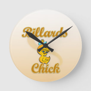 Horloge Ronde Billiard Chick
