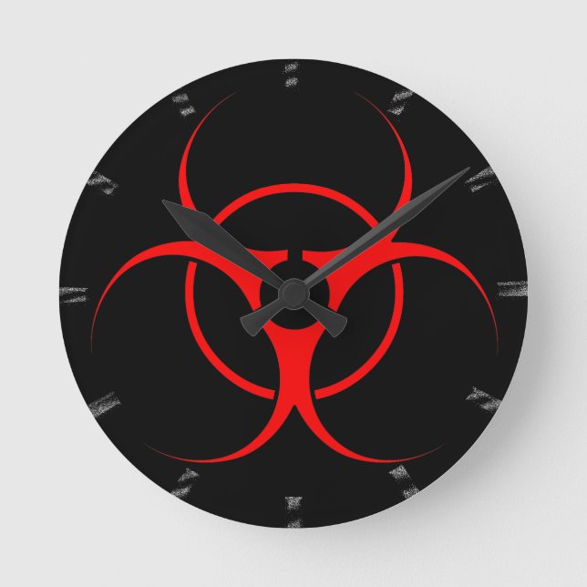 Horloge Ronde Bio-hazard Clock Bio-hazard Warning Venin Decor (Recto)