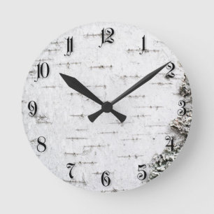 Horloge Ronde Birch bark