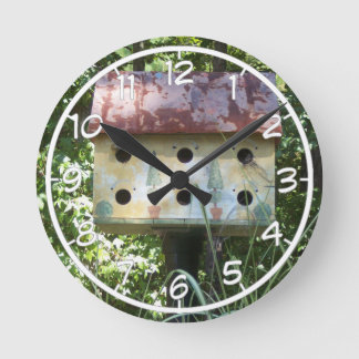 Horloge Ronde Birdhouse