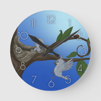 Horloge Ronde Birdies "apprenant à piloter" l'horloge